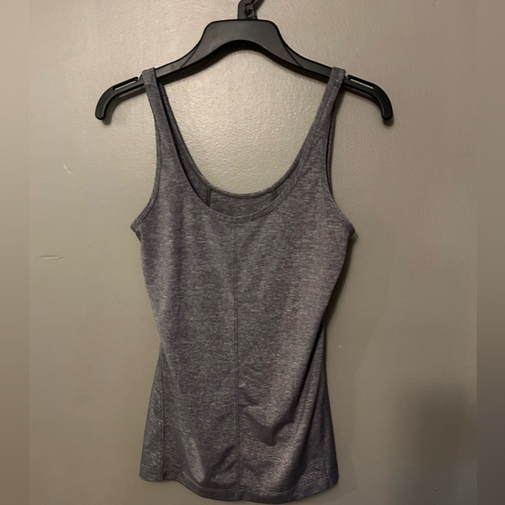 Lululemon Shirt - gray heather “Back at it Tank” - Picture 6 of 8